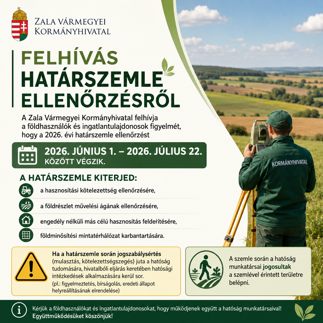Határszemle ellenőrzés